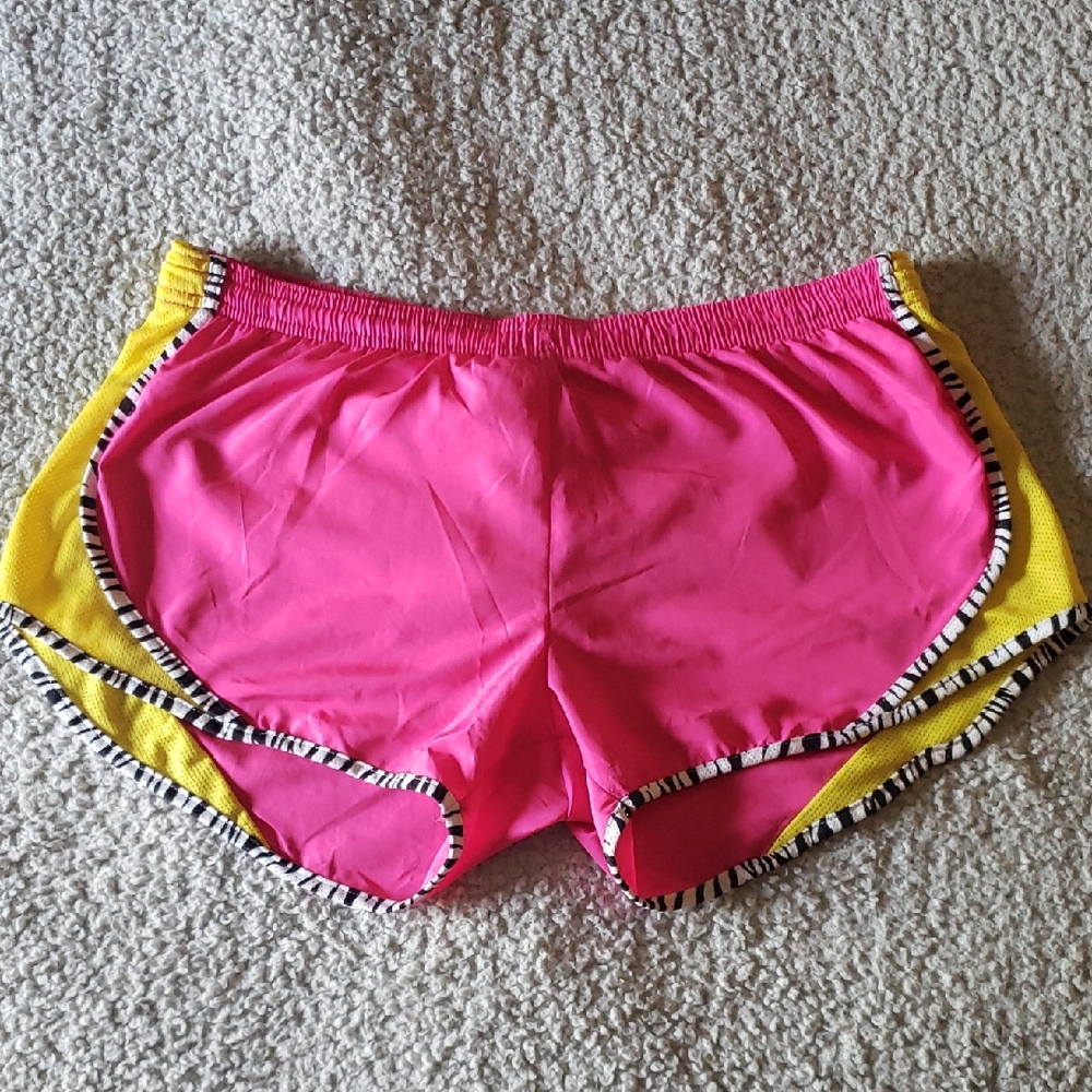 Soffe Neon Zebra Trim Tempo Style Dri-fit Athletic Shorts